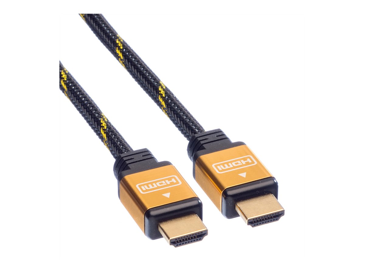 ROLINE GOLD HDMI High Speed Kabel ST-ST 1m - Anschlussansicht