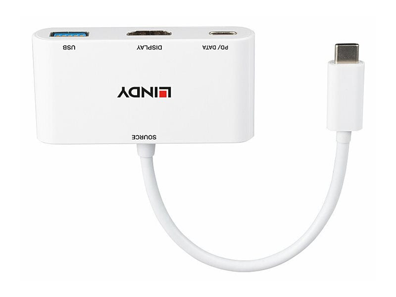 LINDY USB 3.1 Typ C auf HDMI Konverter mit PD - Detailansicht