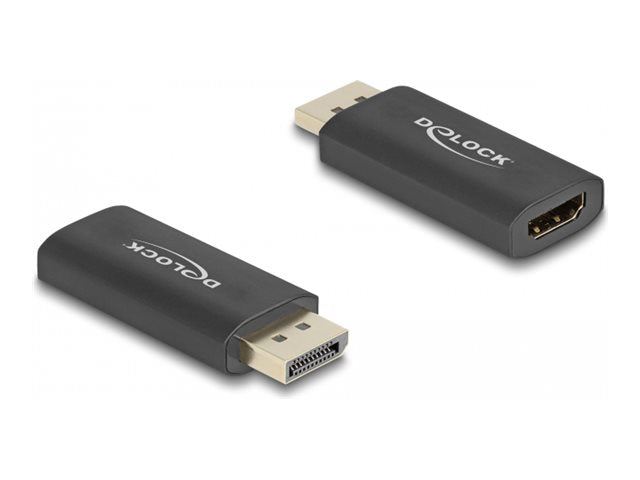 DELOCK Aktiver DisplayPort 1.4 zu HDMI Adapter 8K mit HDR Funktion