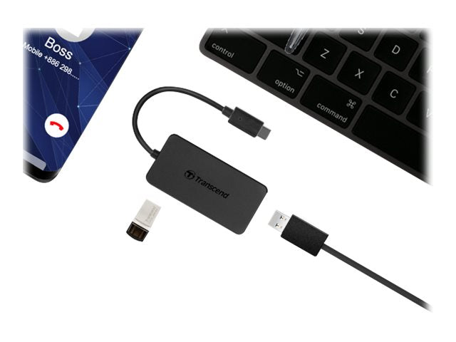 TRANSCEND USB 3.1 Type-C 4-Port HUB Verpackung