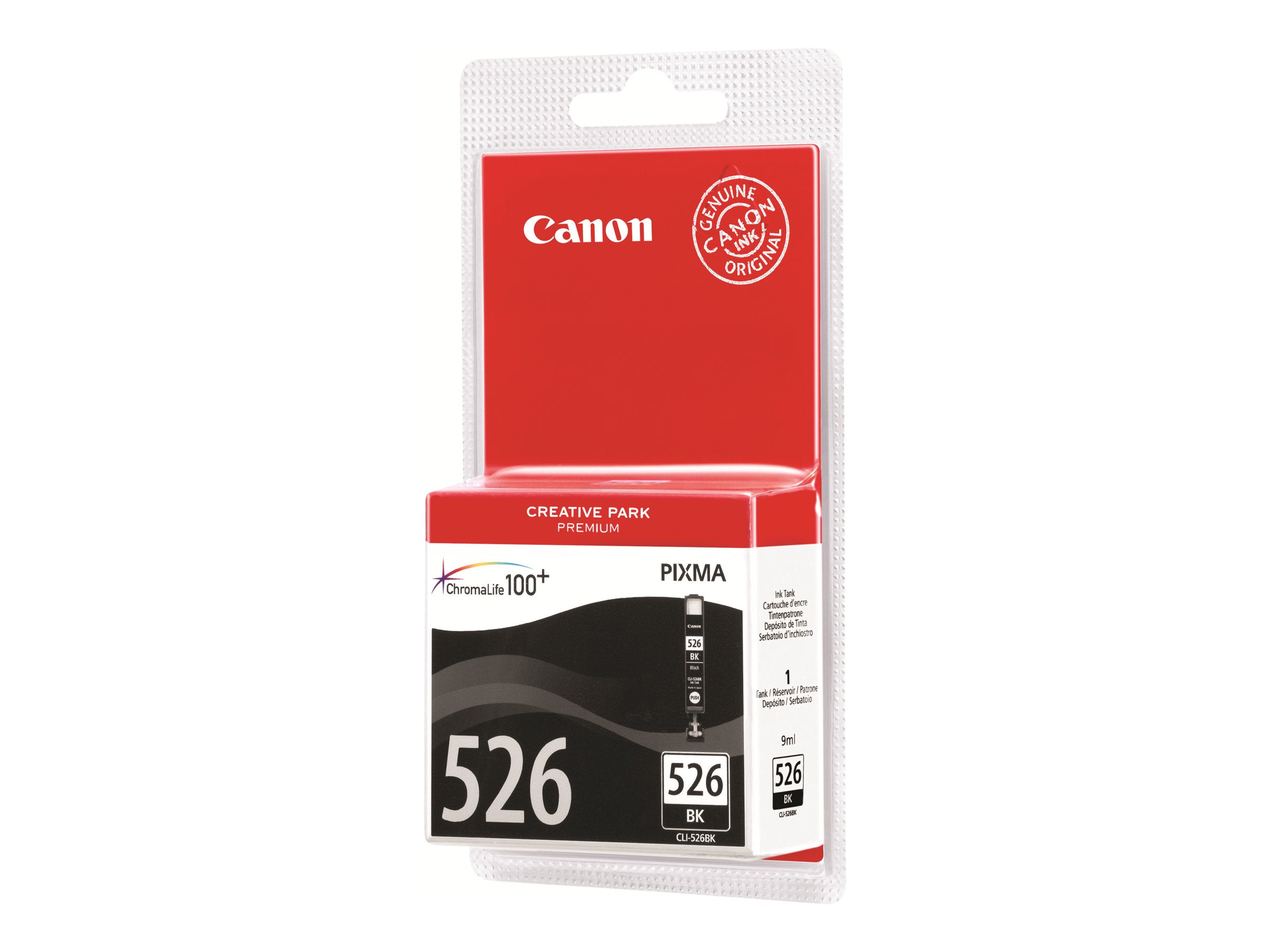 CANON 1LB CLI-526B Tintenbehälter schwarz Verpackung