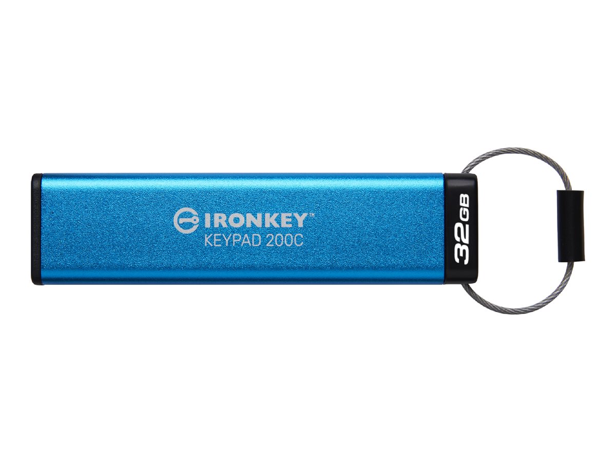 KINGSTON 32GB USB-C IronKey Keypad 200C Vorderansicht