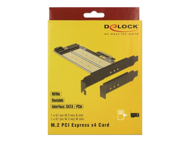 DELOCK PCI Express 4.0 x4 Karte Verpackung