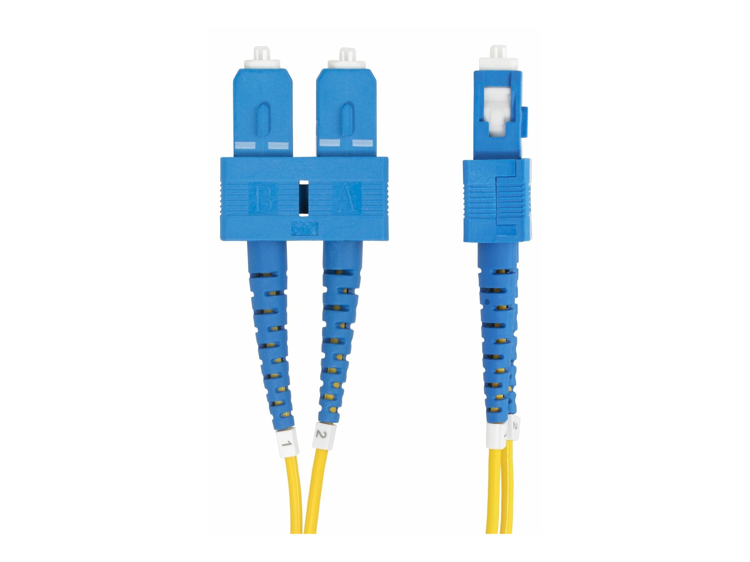 STARTECH.COM 3meter LWL Patchkabel SC SC UPC Singlemode OS2 Duplex - Anschlussansicht
