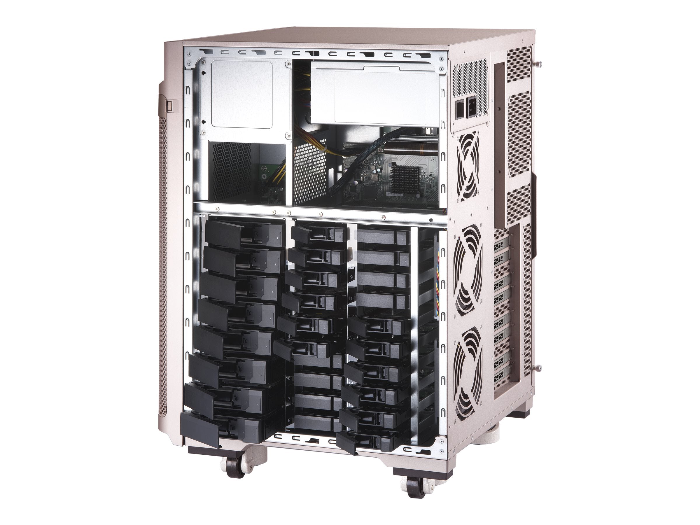 QNAP TS-2888X-W2175-128G NAS-Server Rückansicht