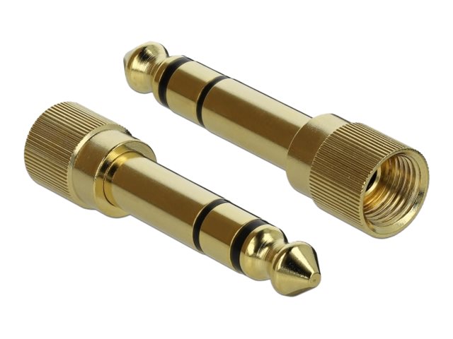 DELOCK Spiralkabel 3,5 mm Klinkenstecker Vorderansicht