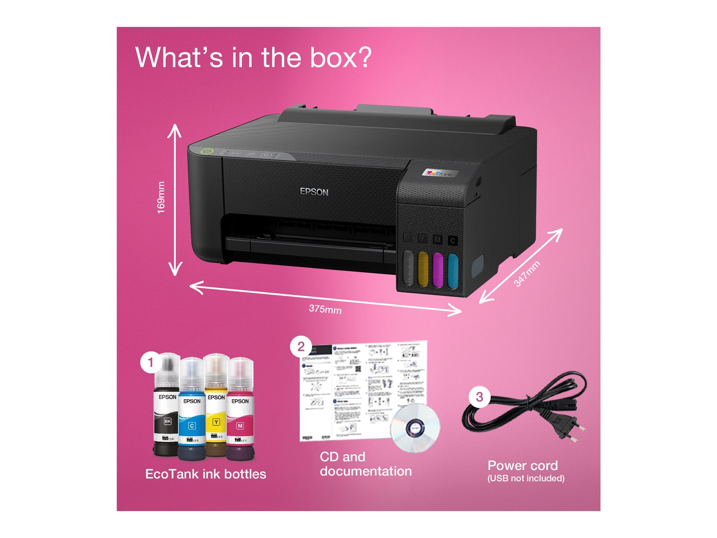 EPSON EcoTank ET-1810 Drucker Vorderansicht