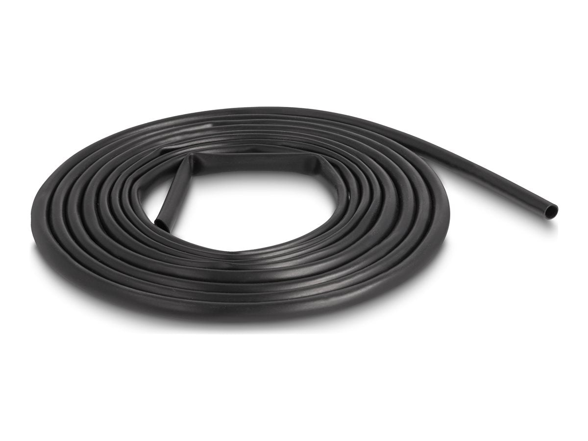 DELOCK PVC Isolierschlauch 3m x 6mm schwarz - Vorderansicht