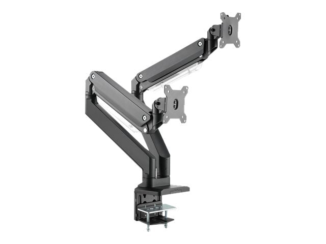 DIGITUS Dual Gas Spring Monitor Desk Mount 2x35Zoll Vorderansicht
