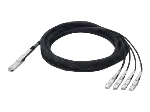 ALLIED Quad SFP+ QSFP+ to 4x SFP+ Direct attach Kabel Twinax 3m - Vorderansicht