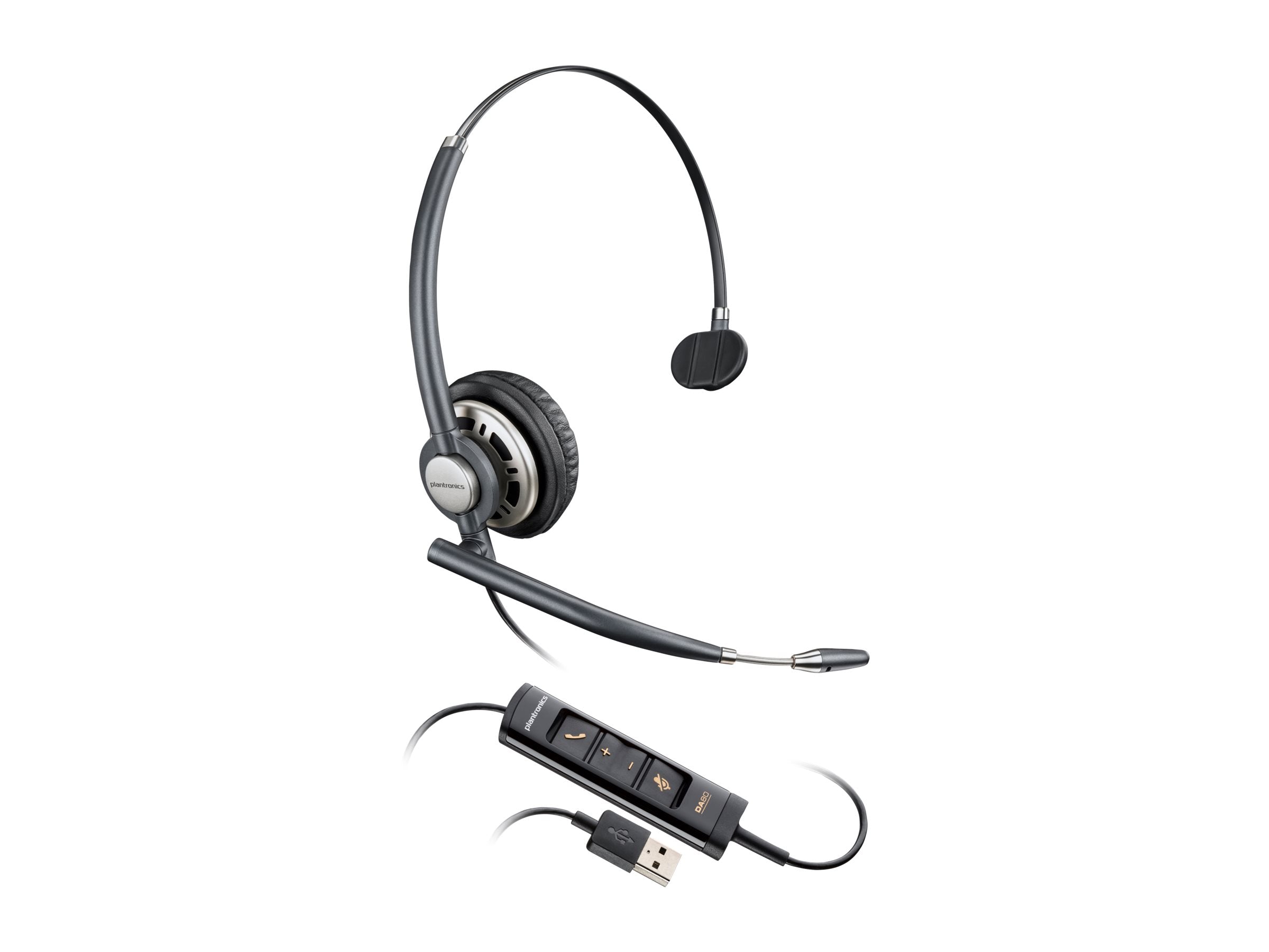 HP Poly EncorePro 715 USB-A Monoaural Headset seitliche Ansicht