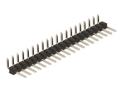 DELOCK Stiftleiste 20 Pin Rastermass 2,54mm Vorderansicht