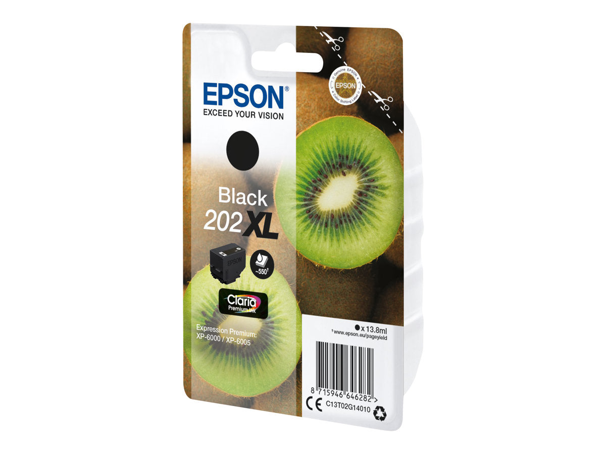 EPSON 4LB Singlepack Black 202XL Kiwi Clara Premium Ink Verpackung