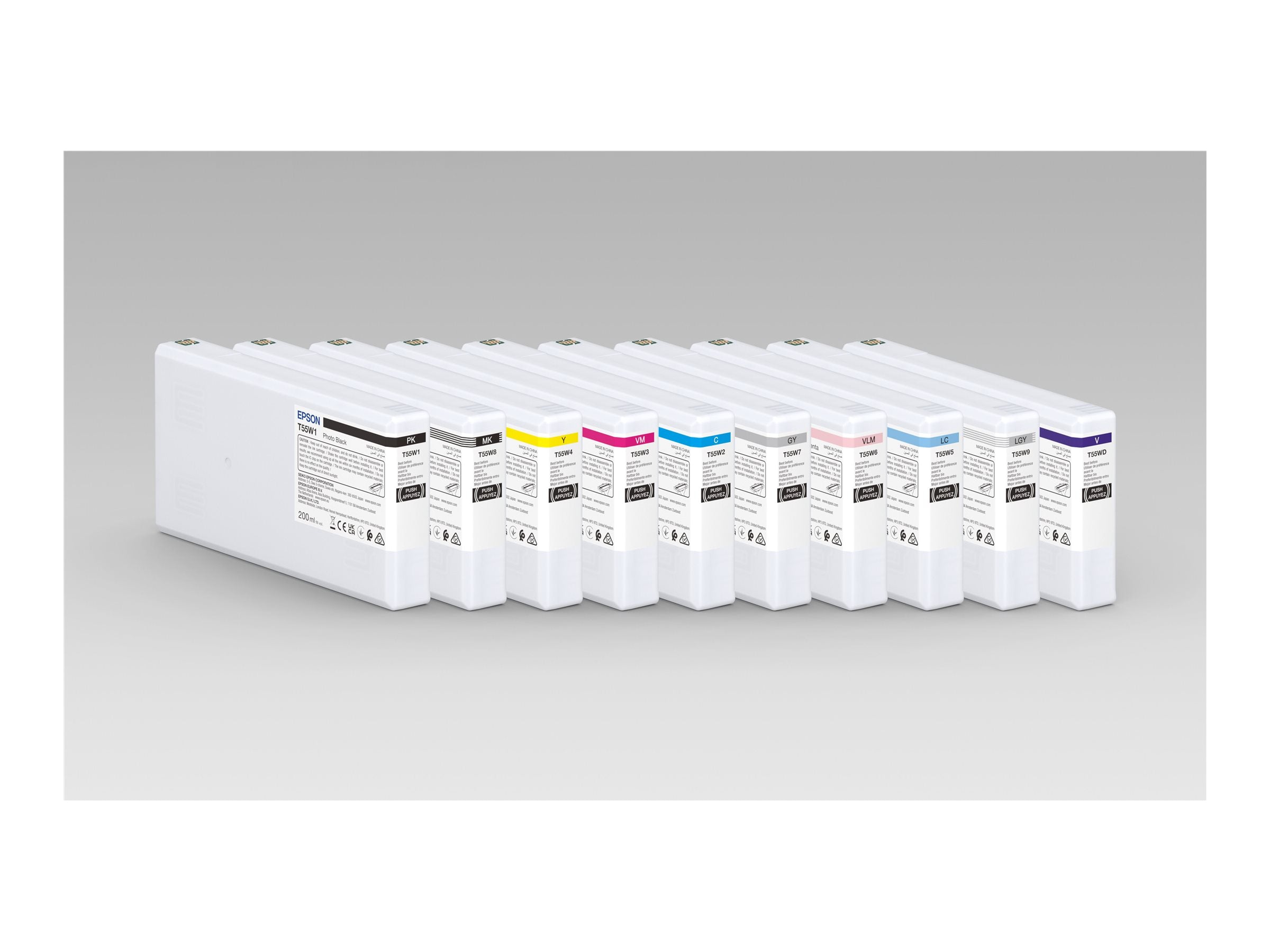 EPSON 1LB T55W6 Vivid Light Magenta Ink Cartridge 200ml - Vorderansicht