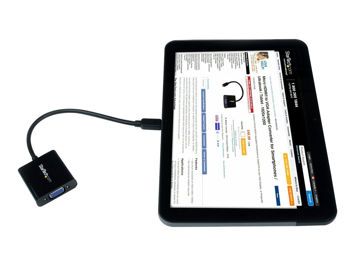 STARTECH.COM Micro HDMI auf VGA Adapter Verpackung