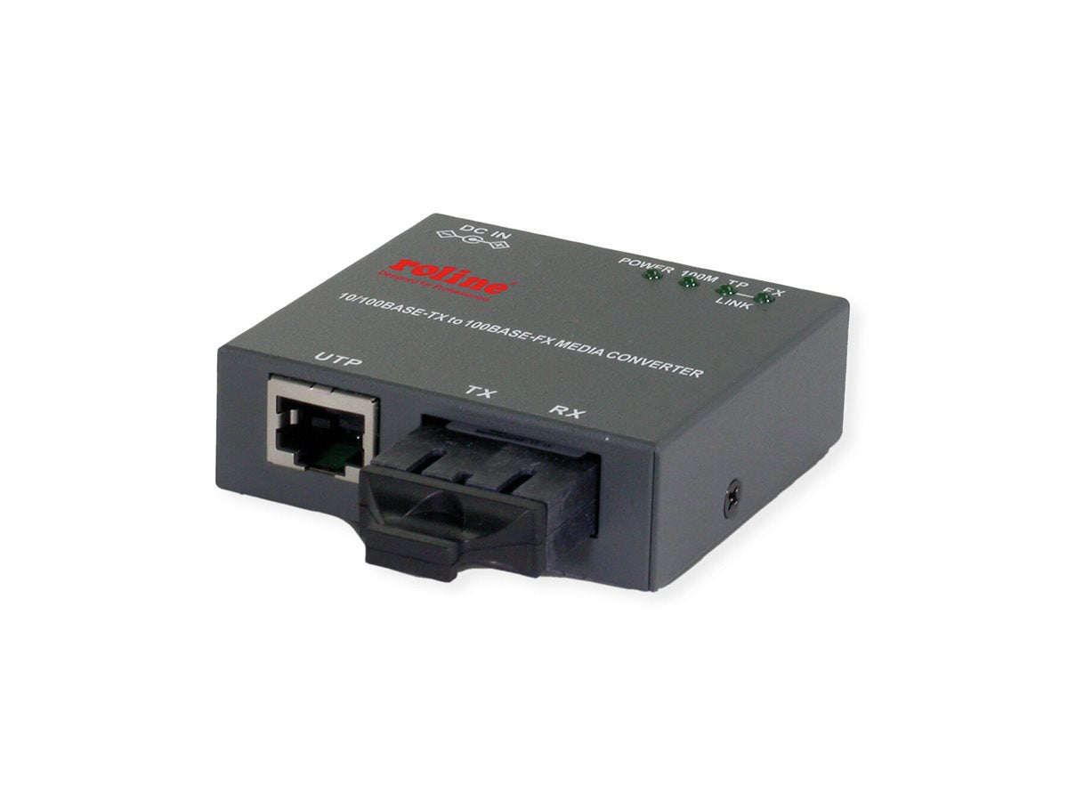 ROLINE Fast Ethernet Kompakt-Konverter Vorderansicht