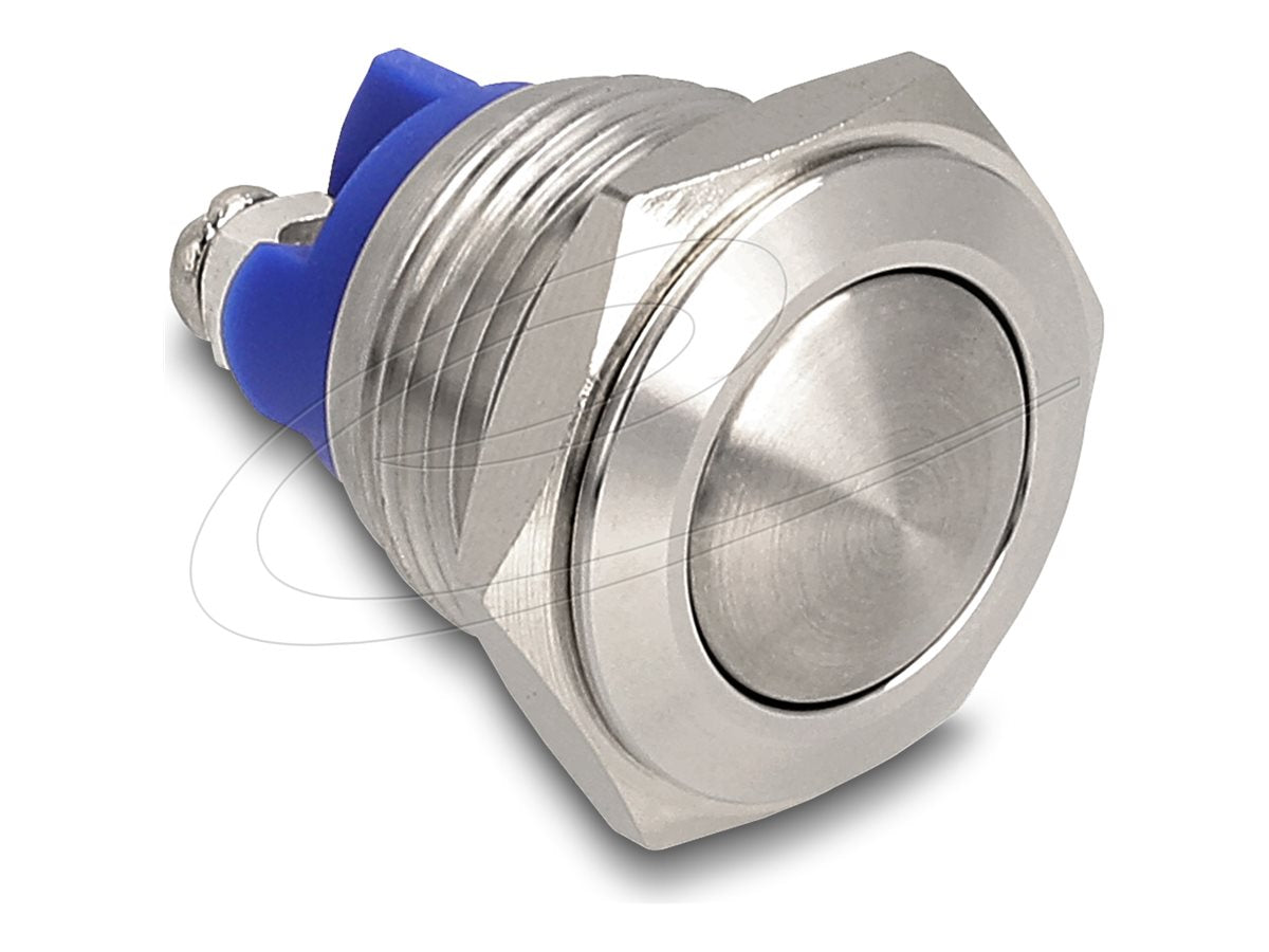 DELOCK Drucktaster 16mm gewölbt - Vorderansicht
