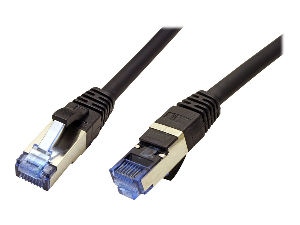 VALUE Patchkabel Kat.6A Class EA S/FTP PiMF LSOH schwarz 20m - Vorderansicht