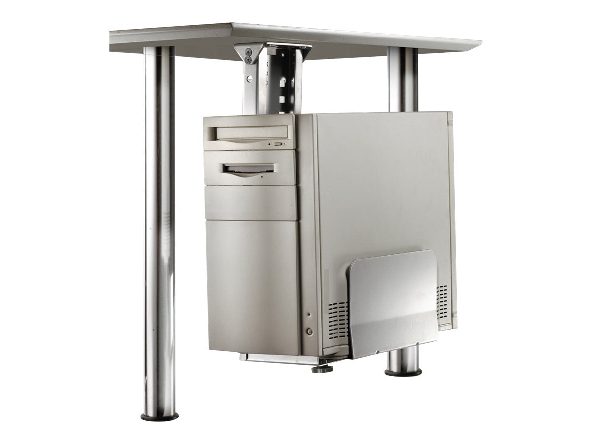 ROLINE PC-Halter silber Seitenansicht