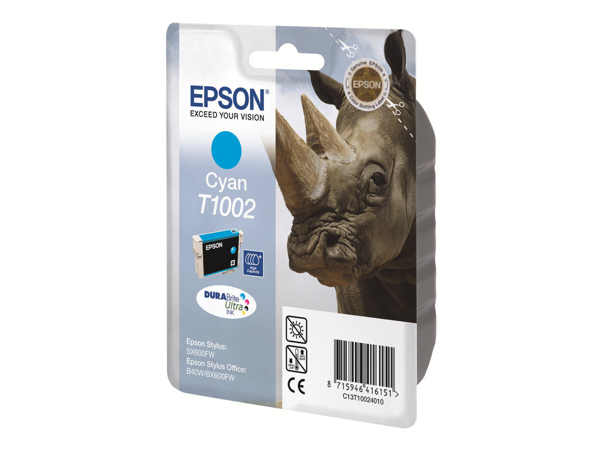 EPSON T1002 Tinte cyan Verpackung