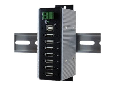 EXSYS EX-1177HMVS-WT 7 Port USB 2.0 HUB Vorderansicht