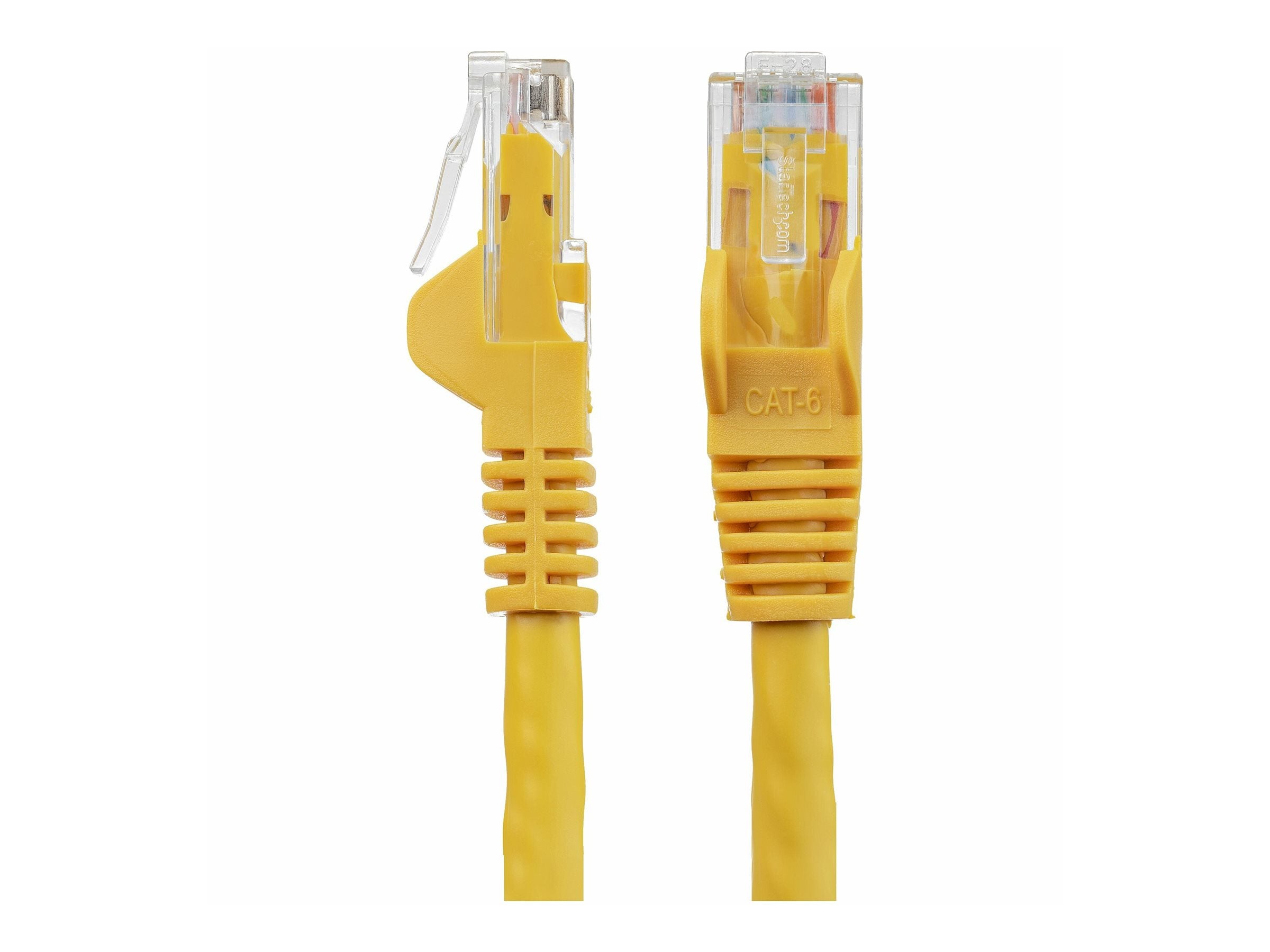 STARTECH.COM 1.5m CAT6 Cable - Yellow CAT6 Patch Cord - Snagless RJ45 Connectors - 24 AWG Copper Wire - Ethernet Cable - ETL