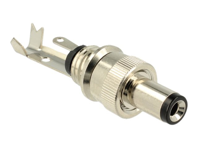 DELOCK Steckverbinder DC 5,5 x 2,1 mm Hohlstecker Vorderansicht