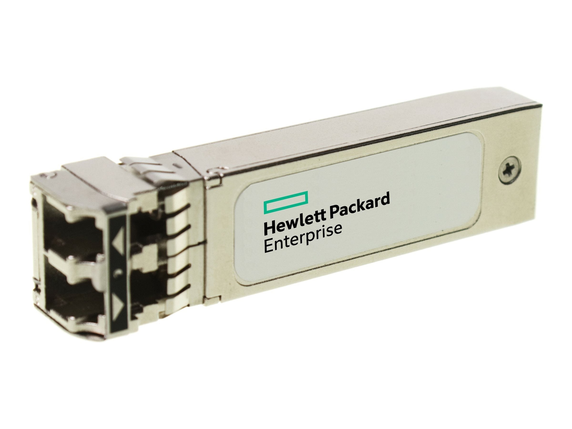 ARUBA HPE Aruba Networking 10G SR SFP+ LC 400m OM4 MMF C-Class Transceiver Vorderansicht