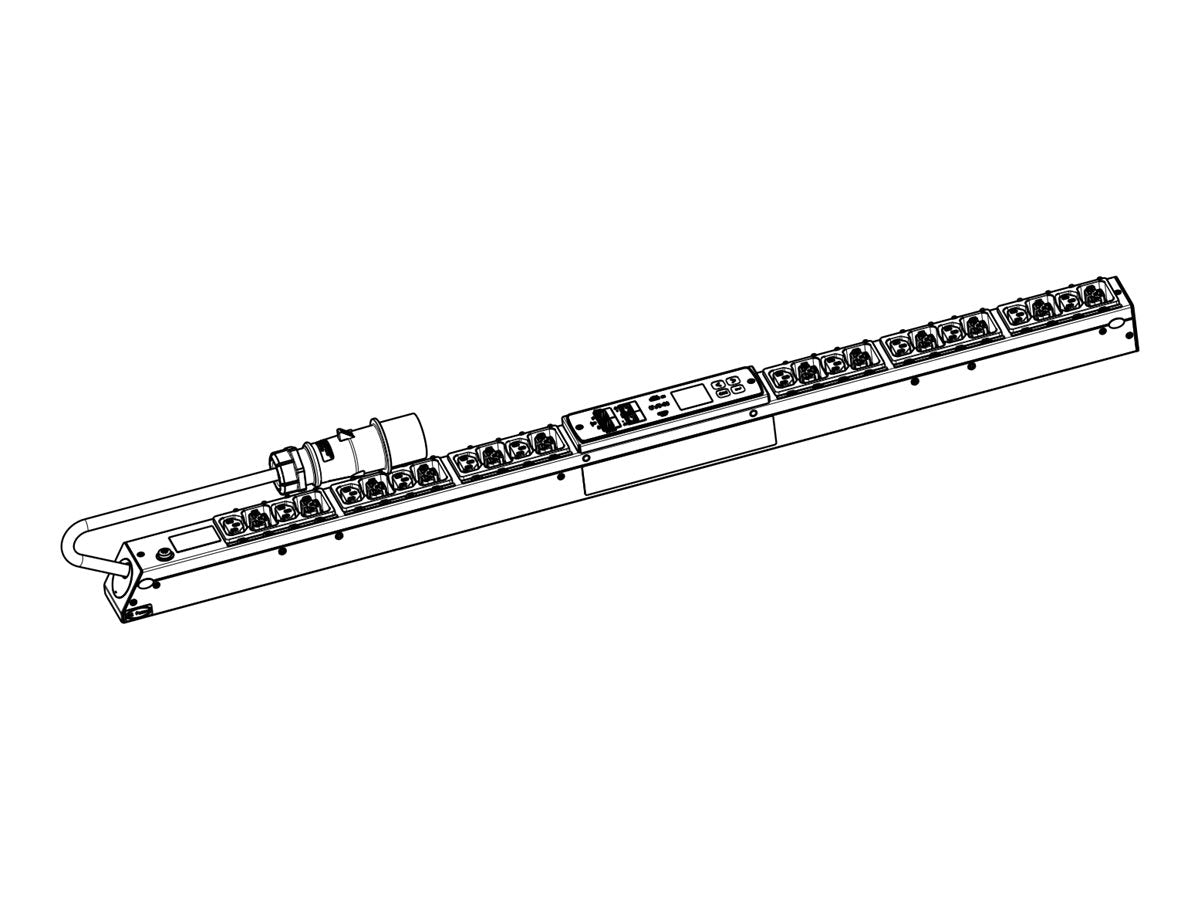 EATON PDU G4 SW 0U 309 16A 1P 12xC13 12xC39 Vorderansicht