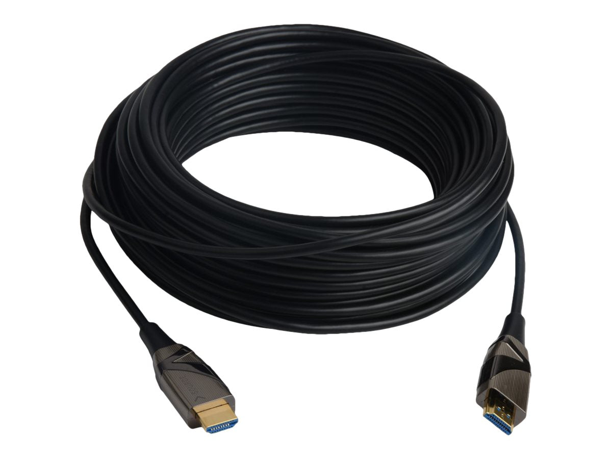 TECHLY HDMI 4K 60Hz AOC LWL Kabel 2xHDMI Stecker 19polig 50m - Vorderansicht