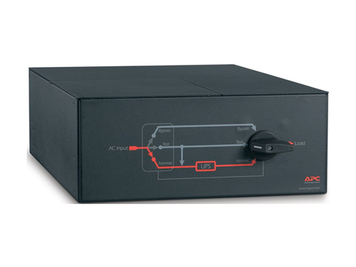 APC Service Bypass Panel Bypass switch rack-mountable AC 230V output connectors 3 4U 19 Black