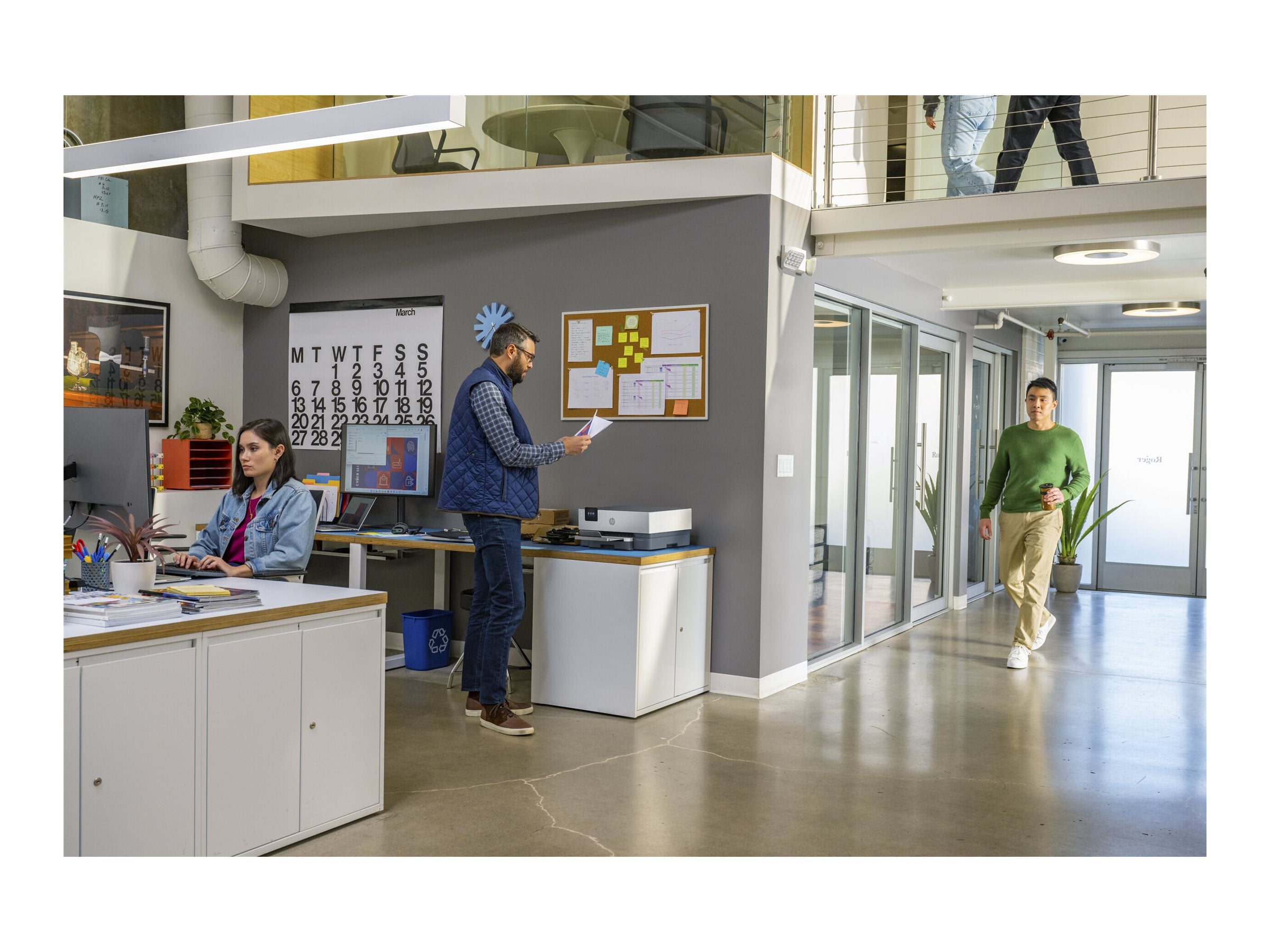 HP Officejet Pro 9110b Drucker Seitenansicht