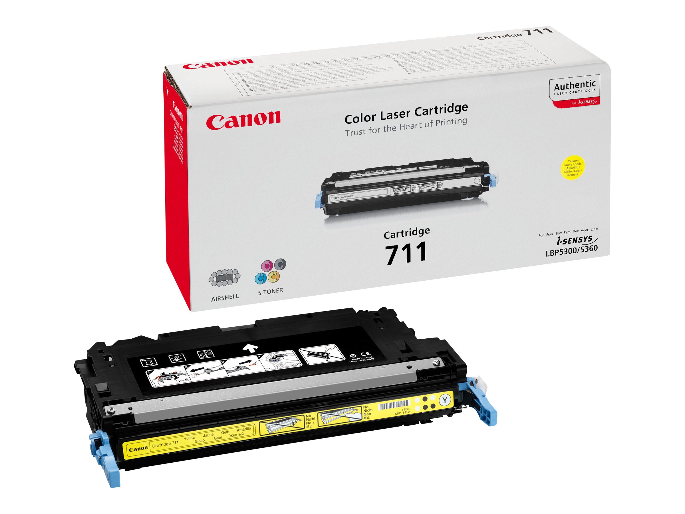 CANON 711 Toner gelb Vorderansicht