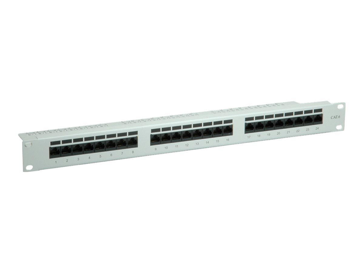 VALUE Kat.6 Class E 19Zoll-Patchpanel Vorderansicht