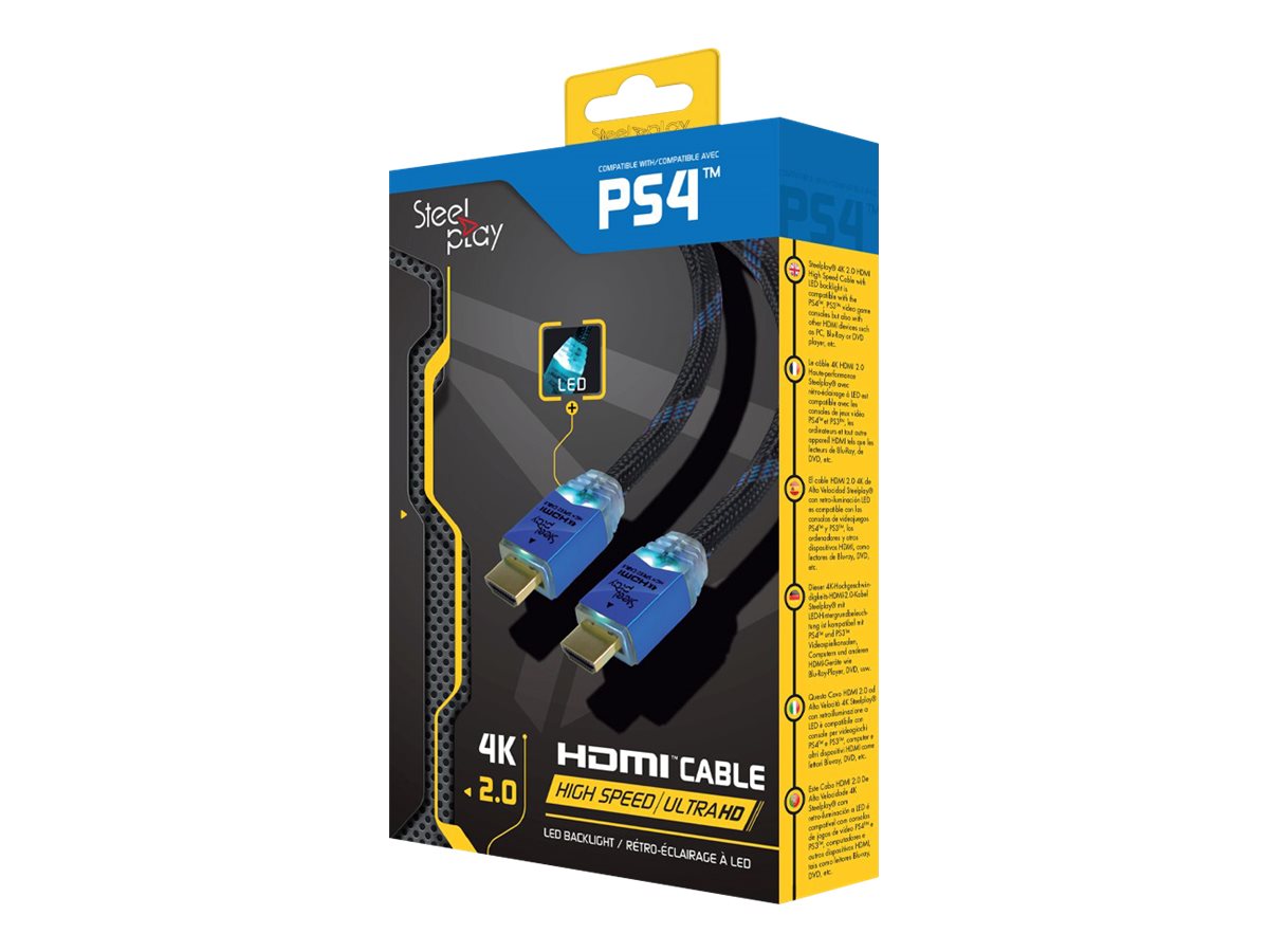 LEXIP X STEELPLAY 4K HDMI High Speed Ultra HD Cable 2m - Vorderansicht