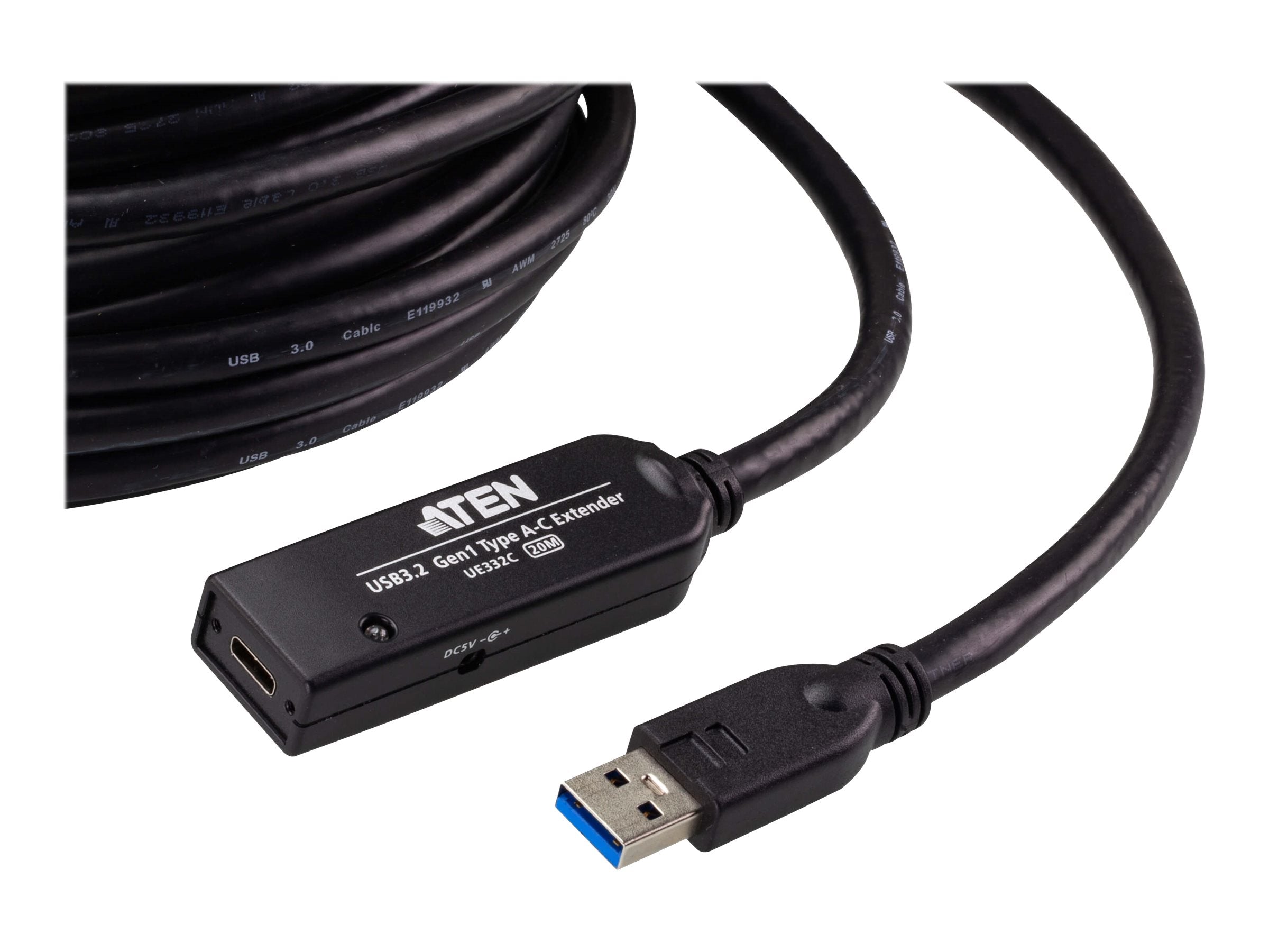 ATEN UE332C USB-A 3.2 Gen1 zu USB-C Extender Kabel Verpackung