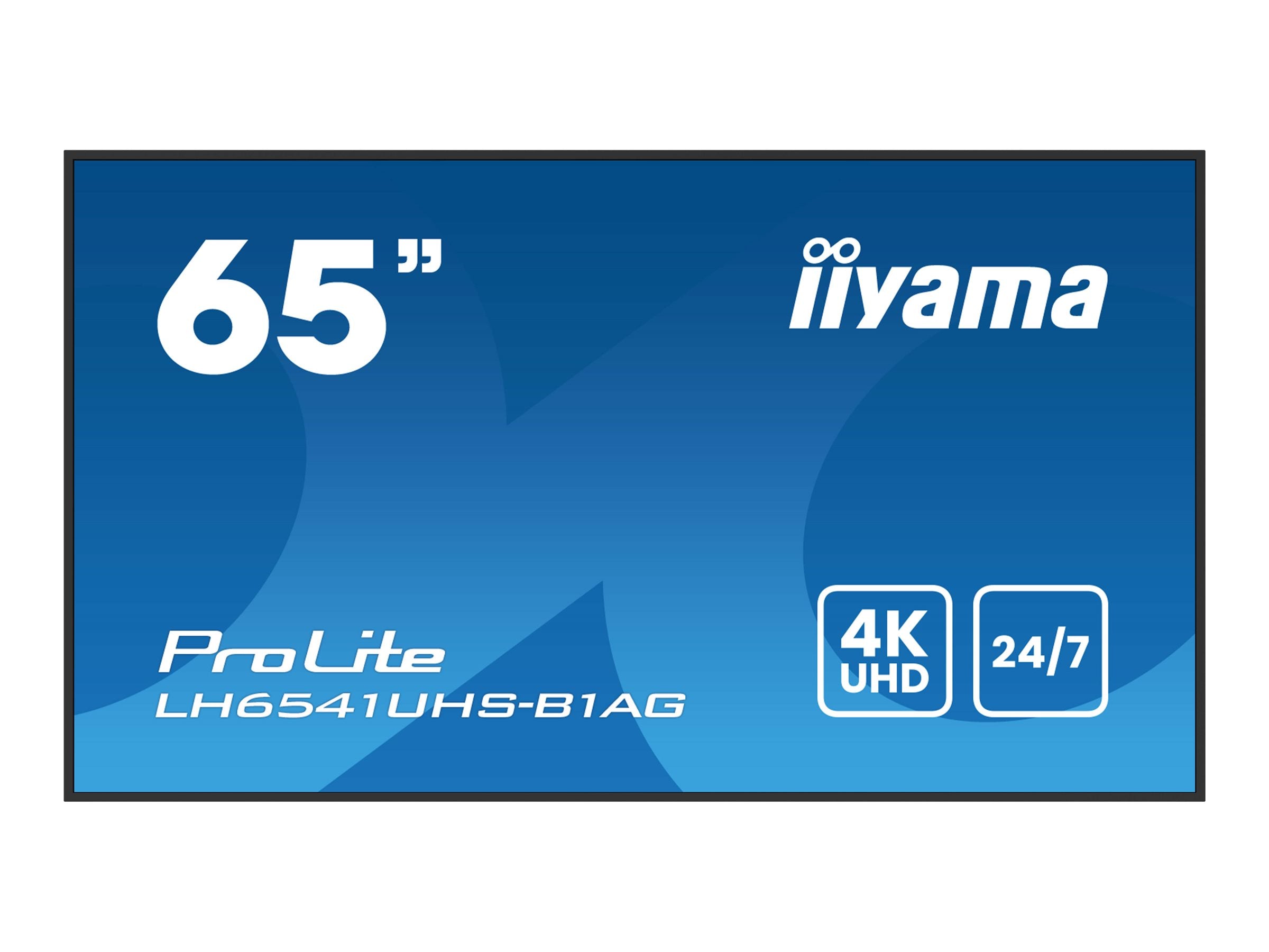 IIYAMA LH6541UHS-B1AG 65 Zoll 4K UHD LCD-Display Vorderansicht