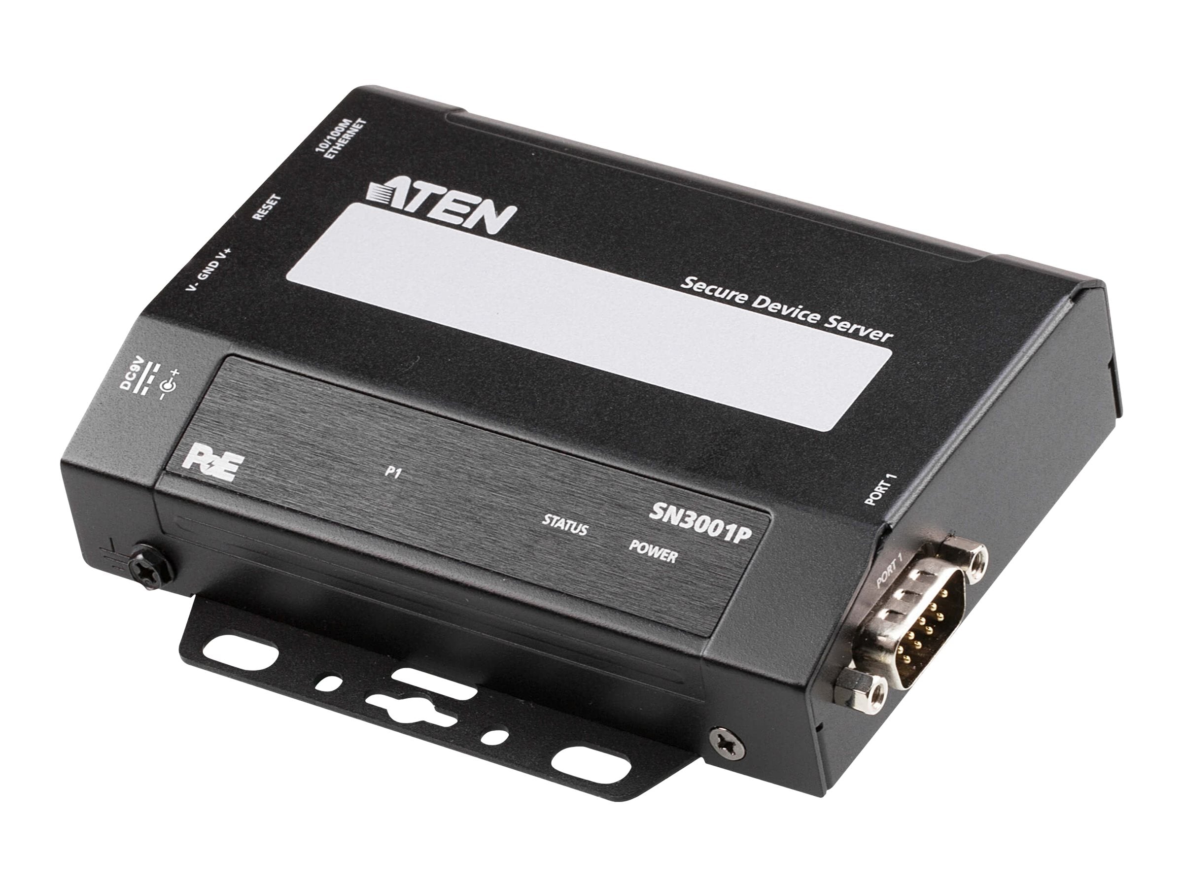 ATEN SN3001P 1-Port RS-232 Secure Device Server PoE Detailansicht
