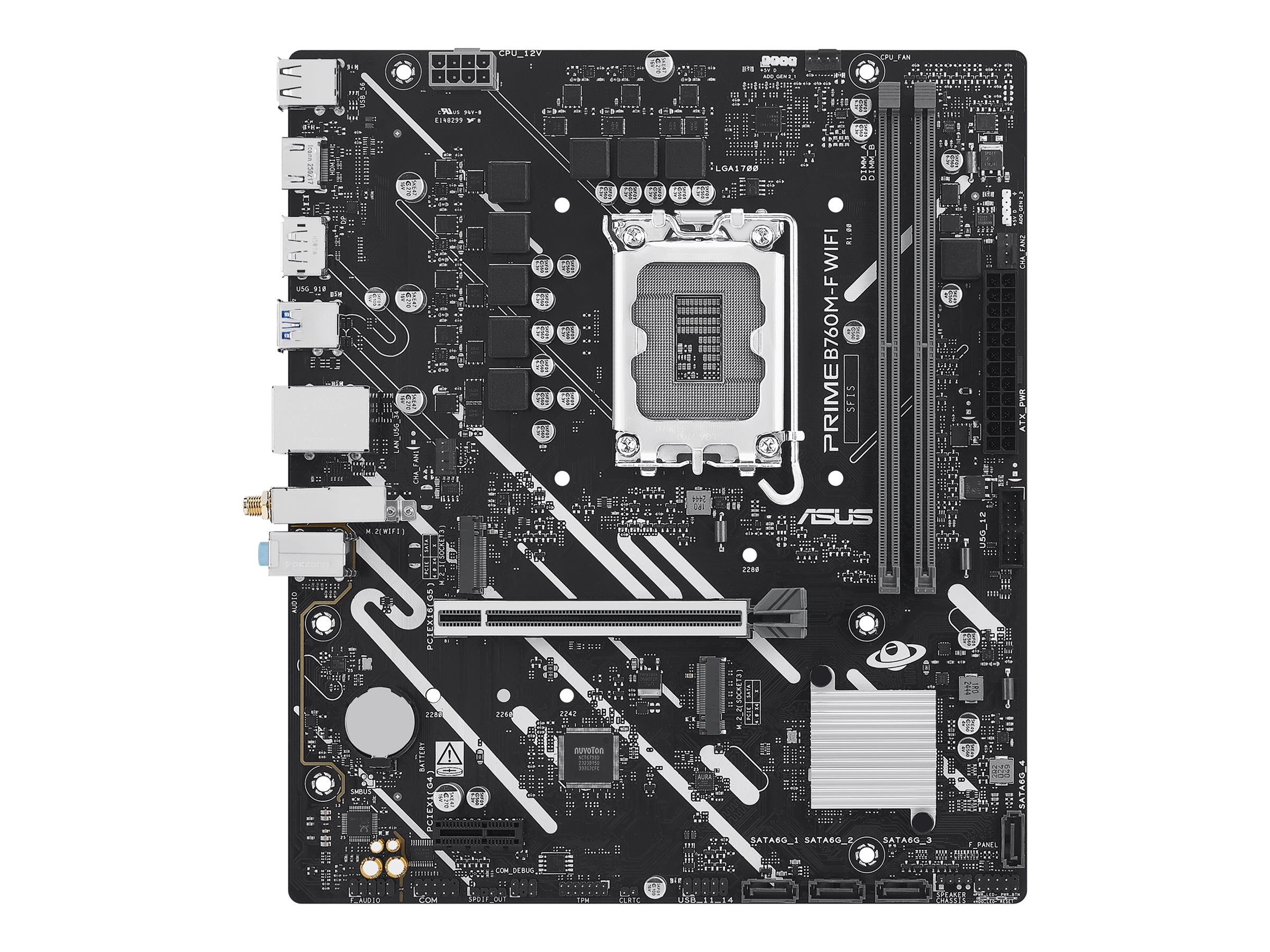 ASUS PRIME B760M-F WIFI Motherboard Vorderansicht
