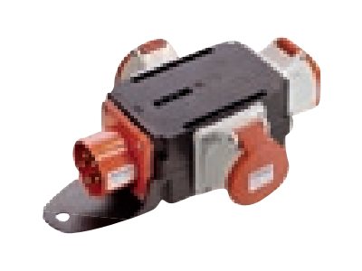 BACHMANN CEE-Adapter CEE 400 V/16A 3x16A5p400V IP44 - Vorderansicht