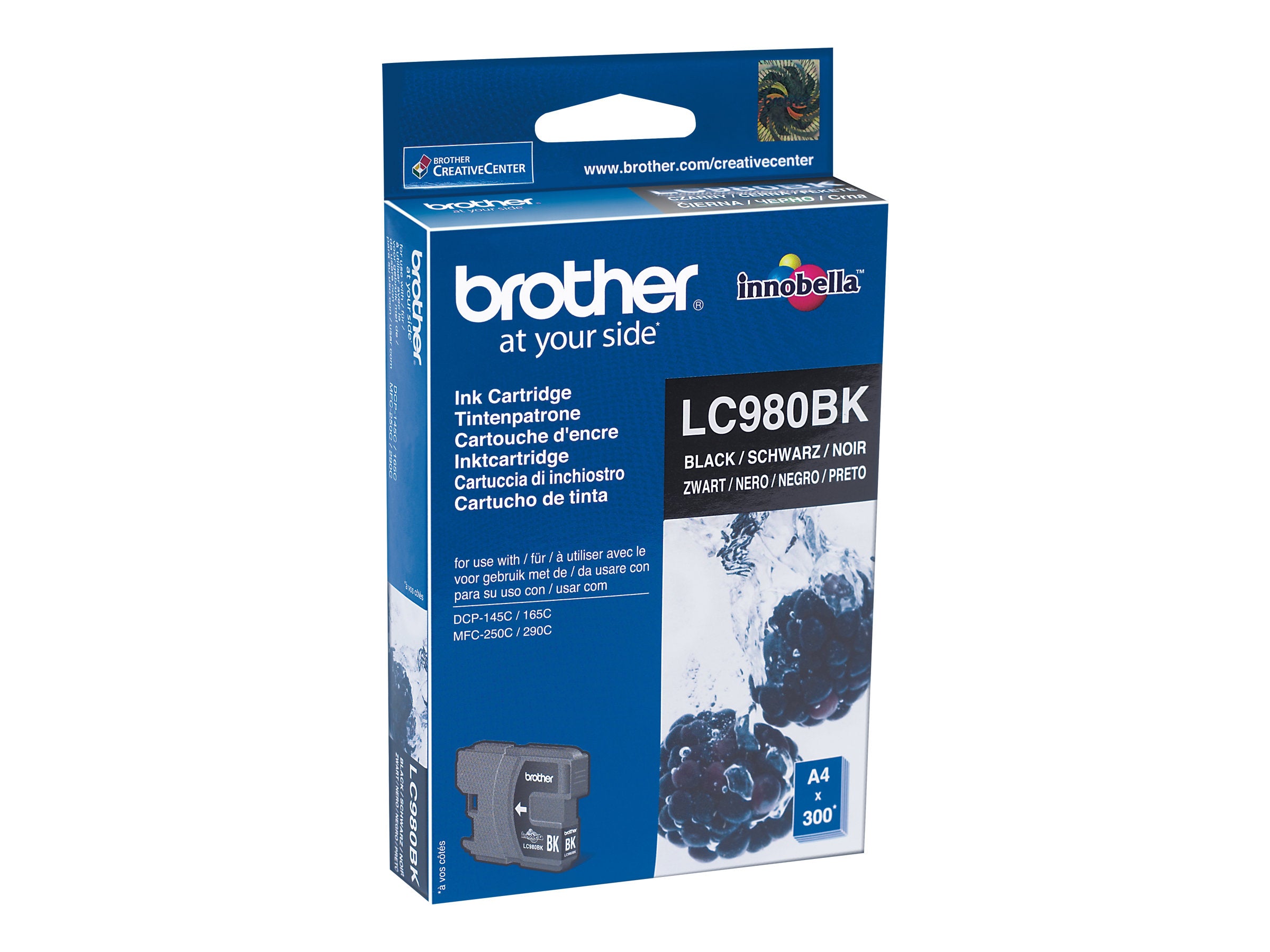 BROTHER LC980BK Tinte schwarz Vorderansicht