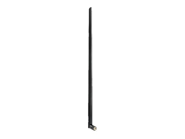 DELOCK Antenne WLAN RP-SMA 802.11 b/g/n 9 dBi omni Gelenk schwarz - Vorderansicht