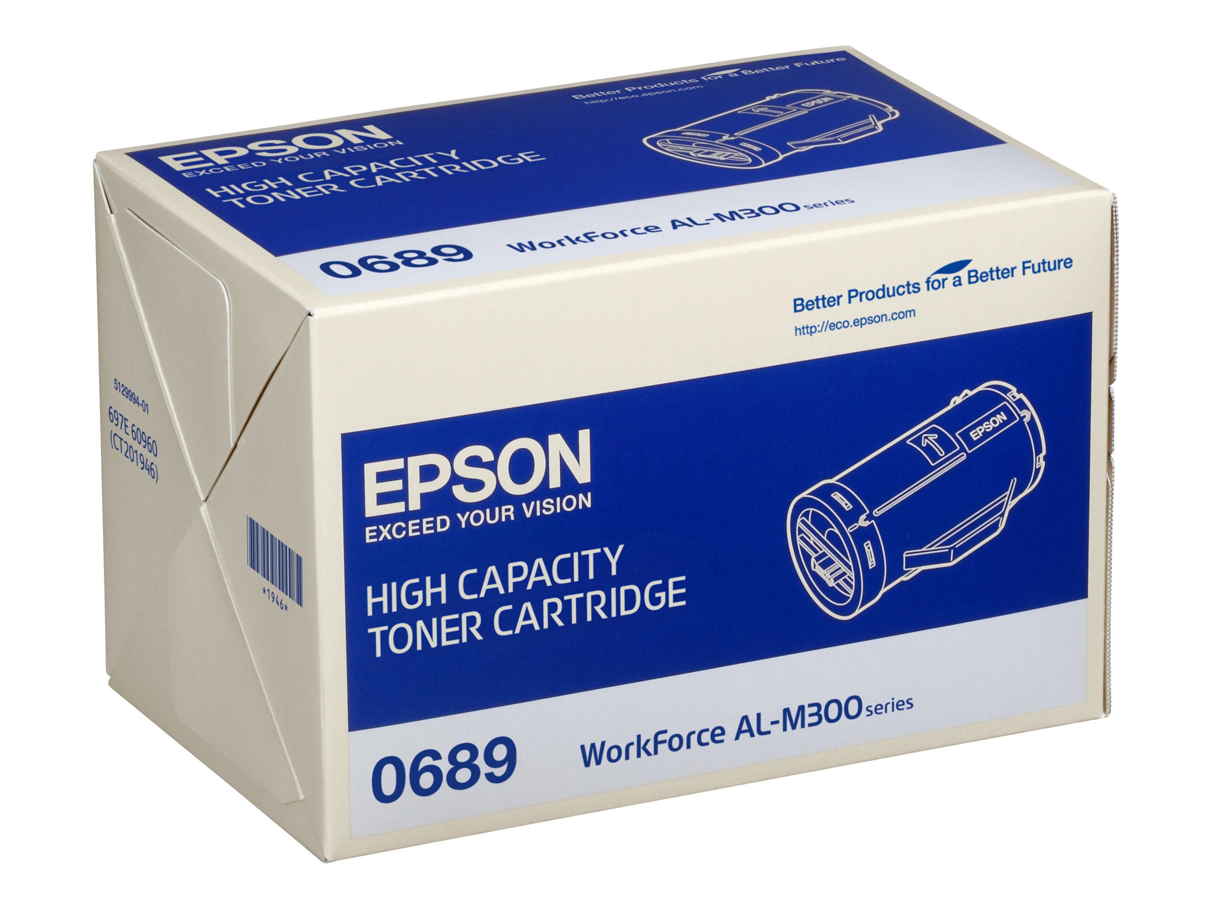 EPSON AL-M300 Toner schwarz hohe Kapazität Vorderansicht