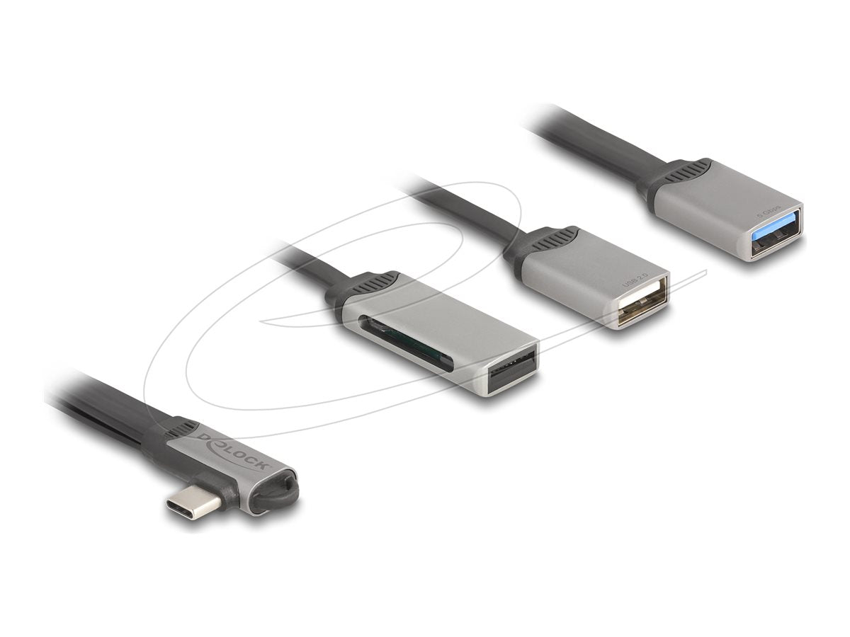 DELOCK 2 Port USB Hub Vorderansicht