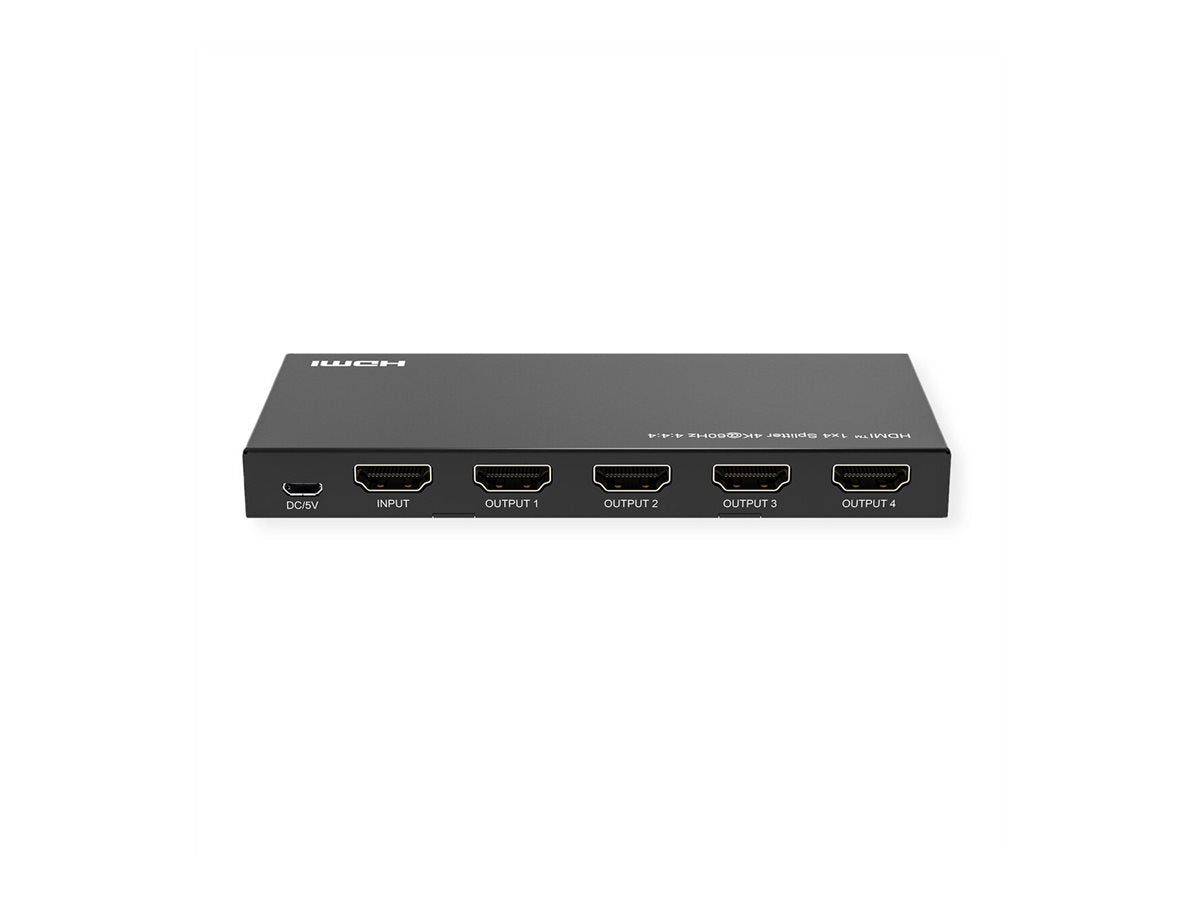 VALUE 4K HDMI Video-Splitter 4-fach Anschlussansicht