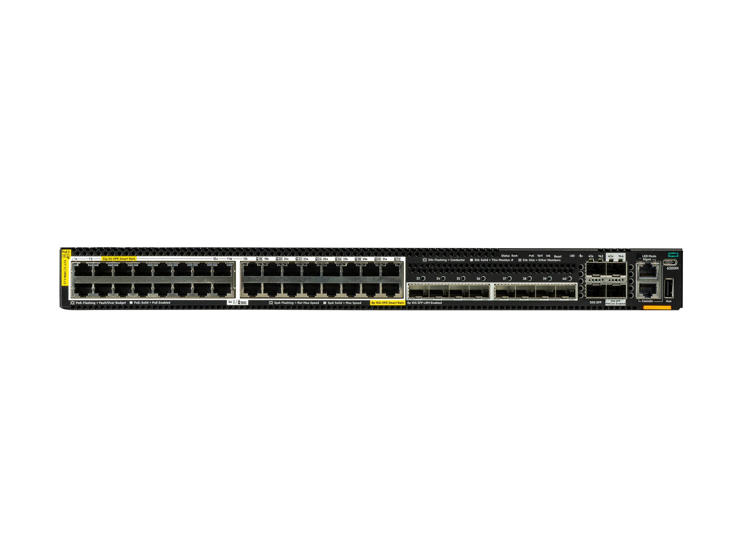 ARUBA HPE Aruba Networking CX 6300M 32p Switch Detailansicht