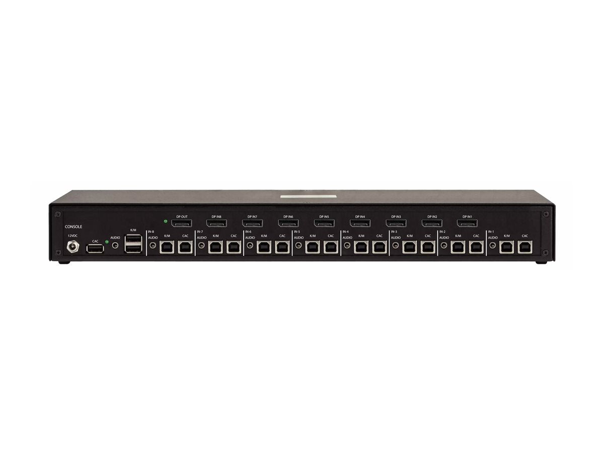 STARTECH.COM 8-Port DisplayPort Secure KVM Switch 4K 30Hz NIAP 4.0 Zertifizierter Desktop KVM Umschalter CAC Port 8 PCs 1monitor