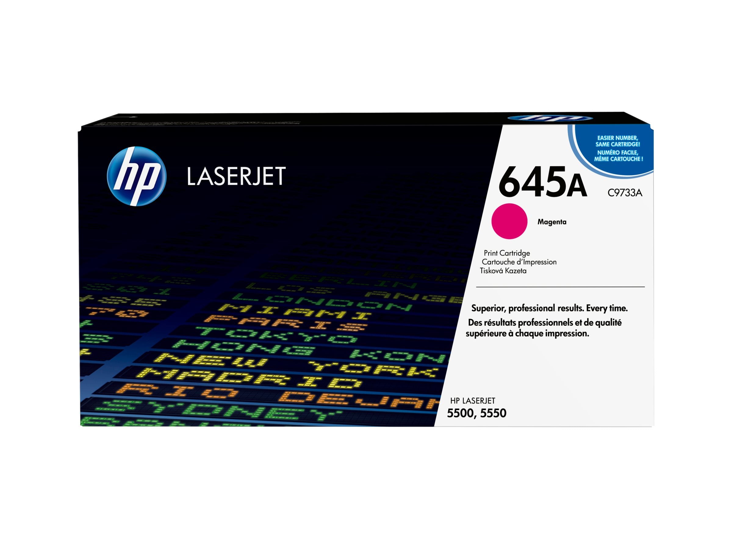 HP 645A Tonerpatrone Vorderansicht