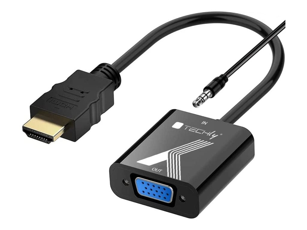 TECHLY HDMI/VGA Konverter mit Audio 0,1m - Vorderansicht
