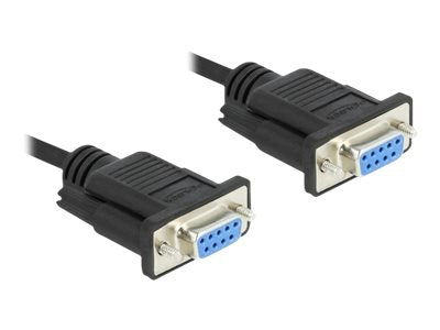 DELOCK Seriell Kabel RS-232 Sub-D9 Buchse zu Buchse Verpackung